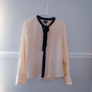 JCrew Necktie Blouse